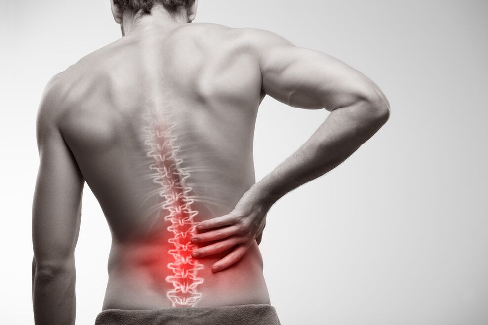 Schmerzschmerzen im Kreuzbein - ein Zeichen einer chronischen Prostatitis